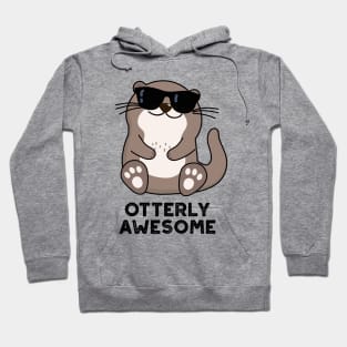 Otterly Awesome Funny Animal Otter Pun Hoodie